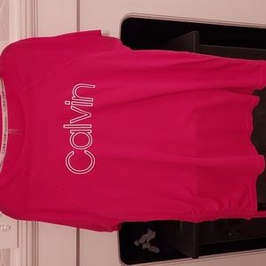 Calvin Klein waffle knit performance top